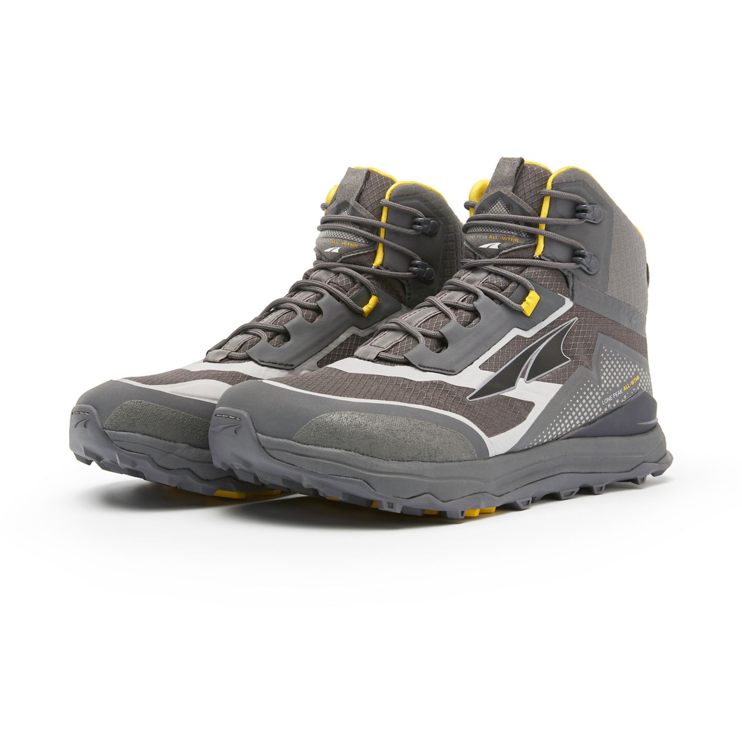 Botas Montaña Altra Lone Peak All-wthr Mid Hombre Gris Amarillo | Argentina-30265879