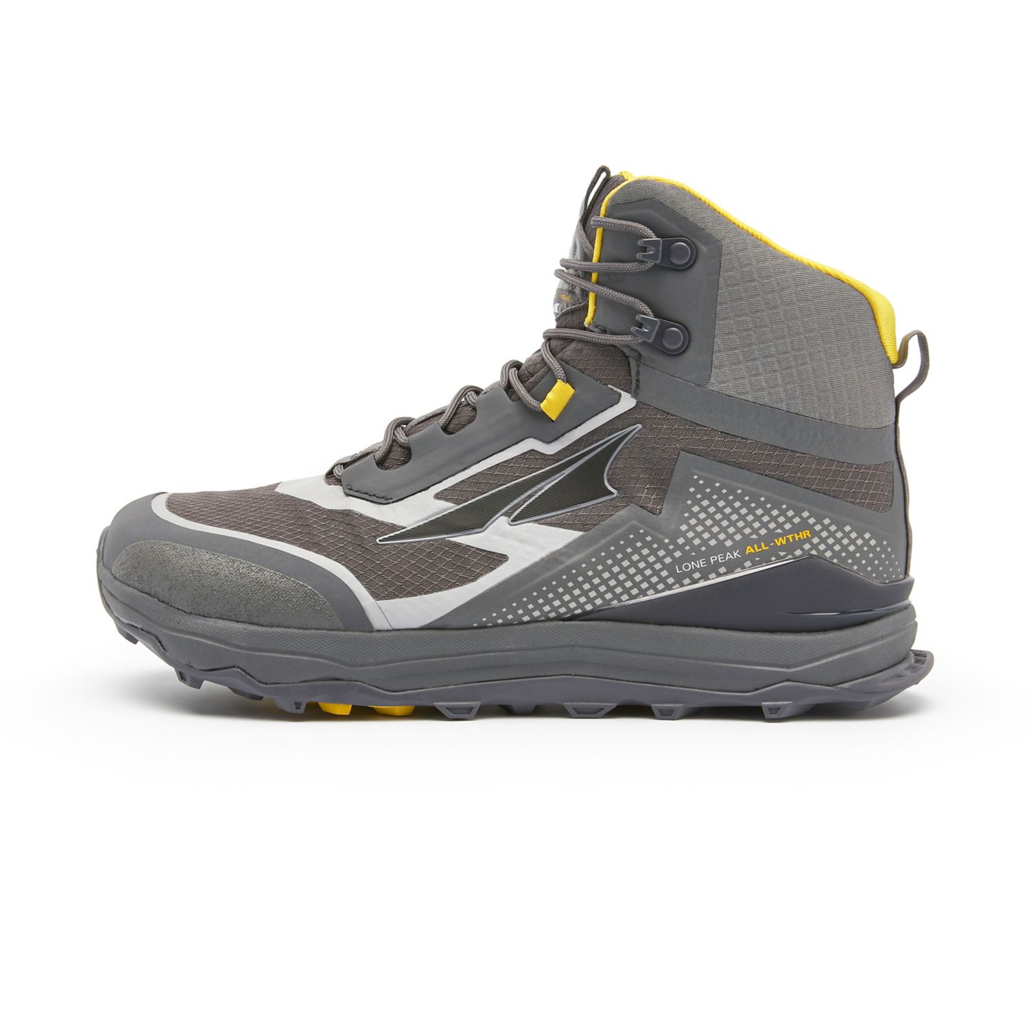 Botas Montaña Altra Lone Peak All-wthr Mid Hombre Gris Amarillo | Argentina-30265879