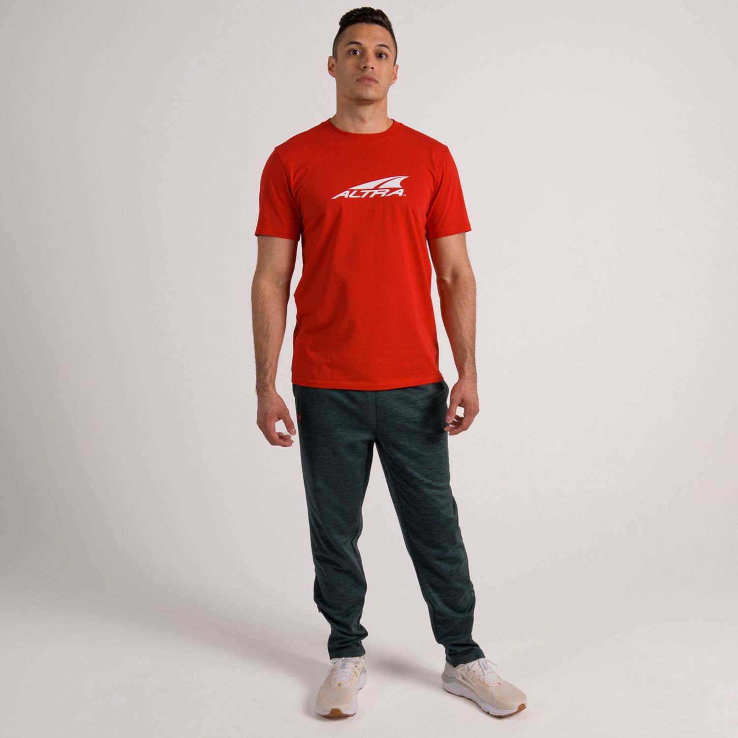 Camiseta Altra Everyday Recycled Hombre Rojas | Argentina-76509139