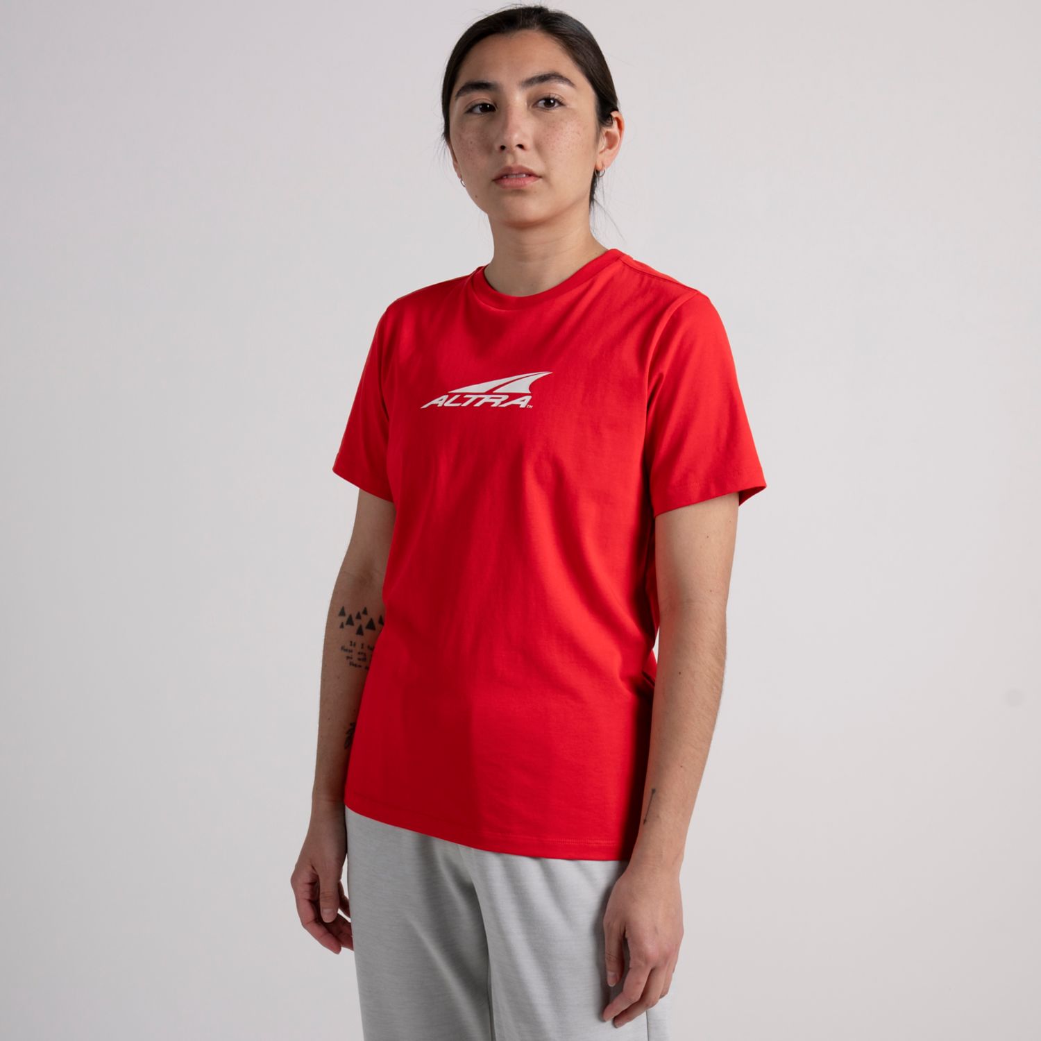 Camiseta Altra Everyday Recycled Mujer Rojas | Argentina-98034269