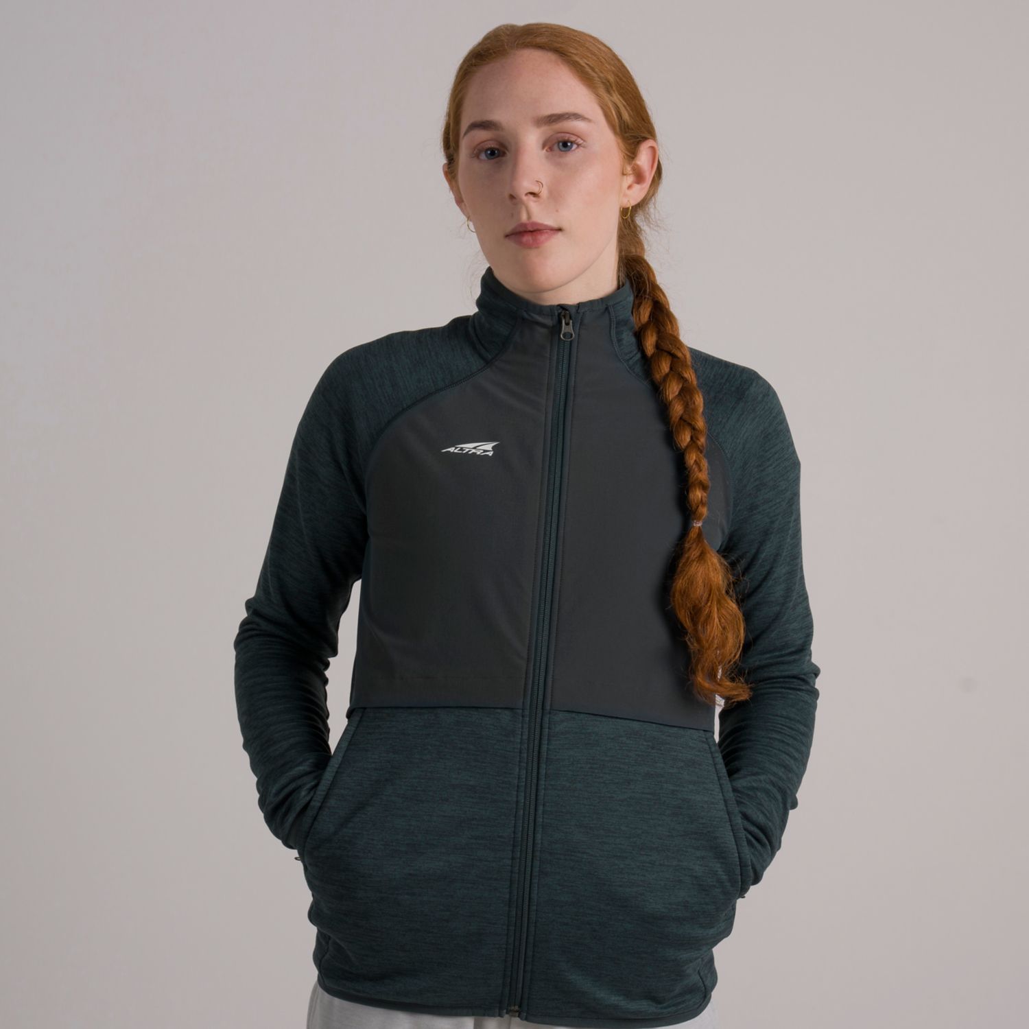 Chaqueta Para Correr Altra Everyday Híbrido Mujer Verde Oscuro | Argentina-51709839