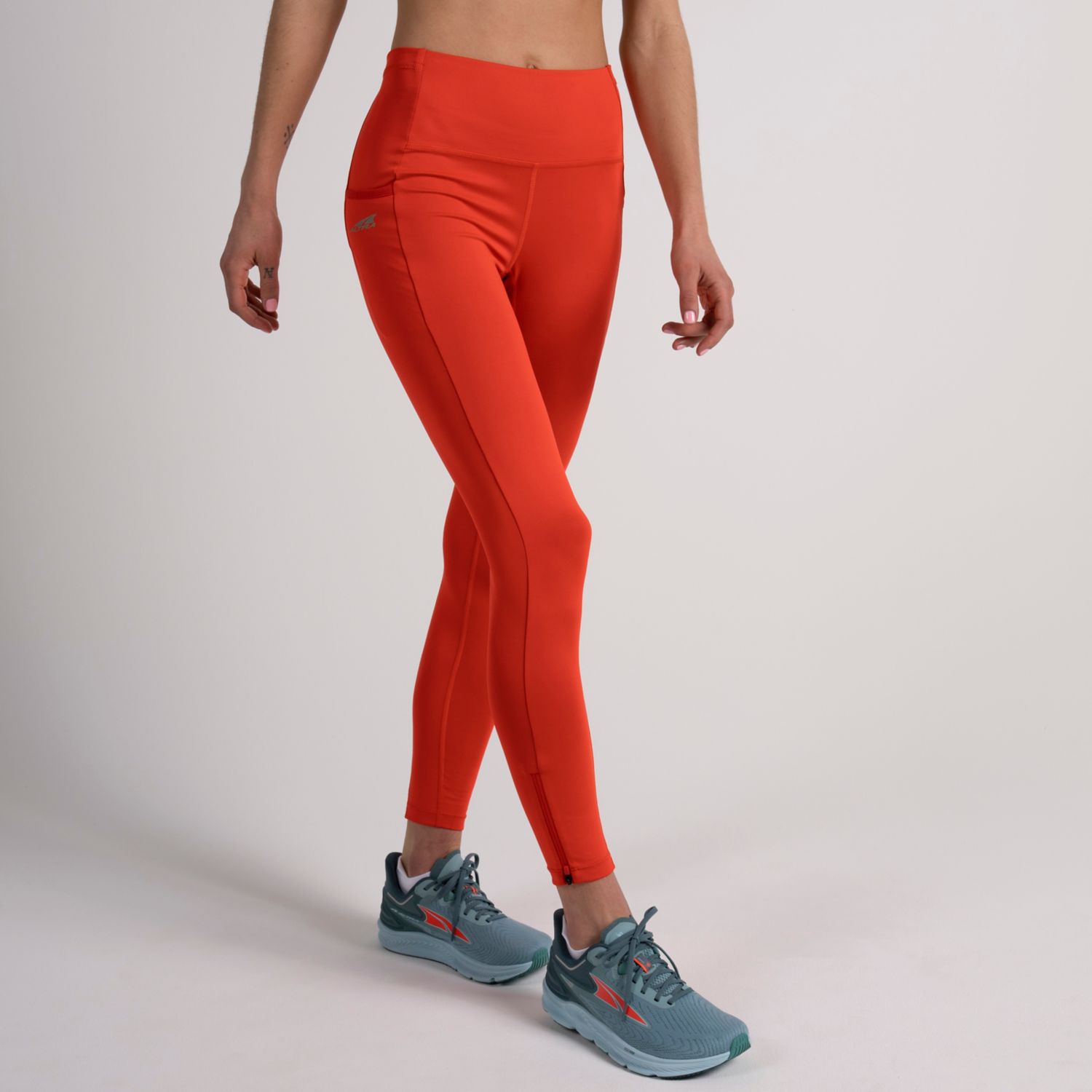 Mallas Para Correr Altra Core Crop Mujer Rojas | Argentina-40136259