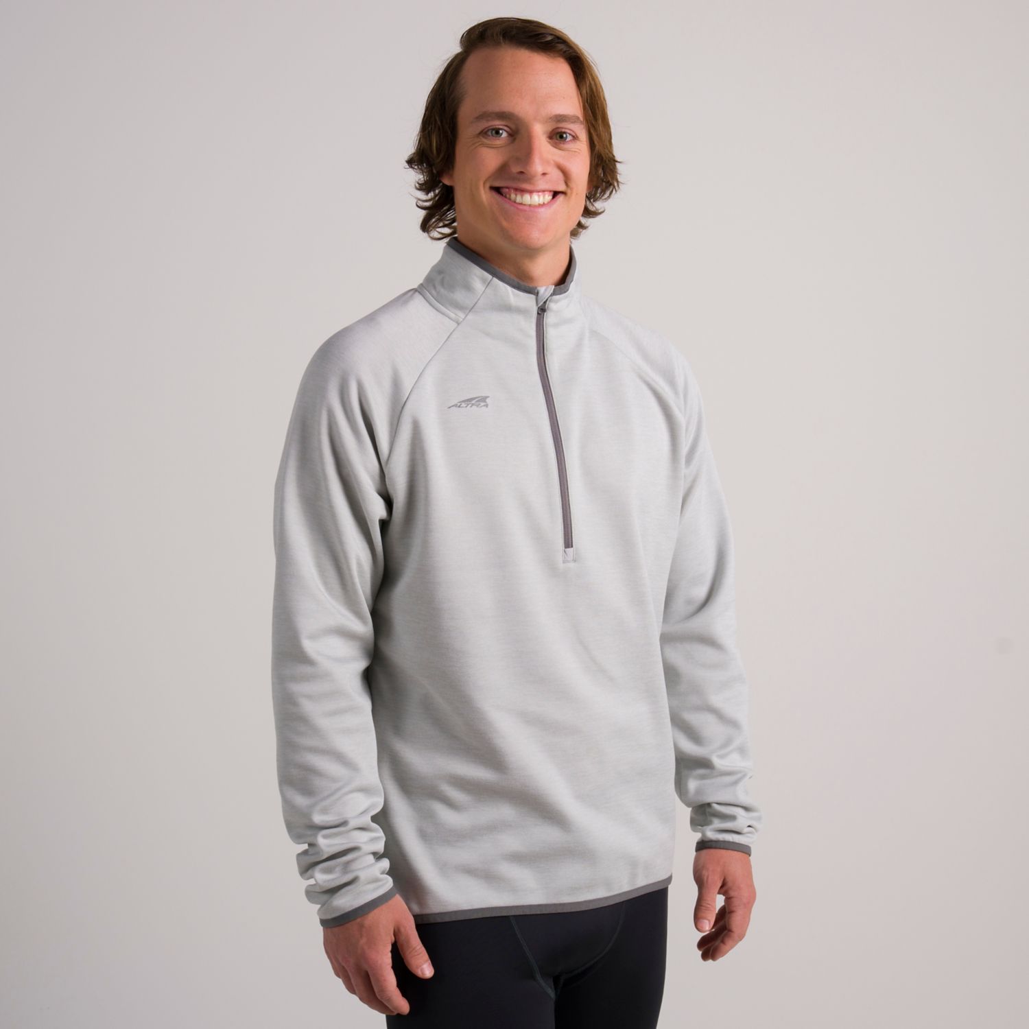 Pullover Altra Core 1/2 Zip Hombre Gris | Argentina-04825619