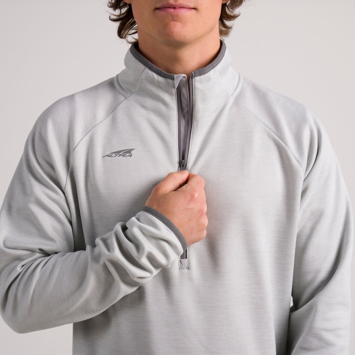 Pullover Altra Core 1/2 Zip Hombre Gris | Argentina-04825619