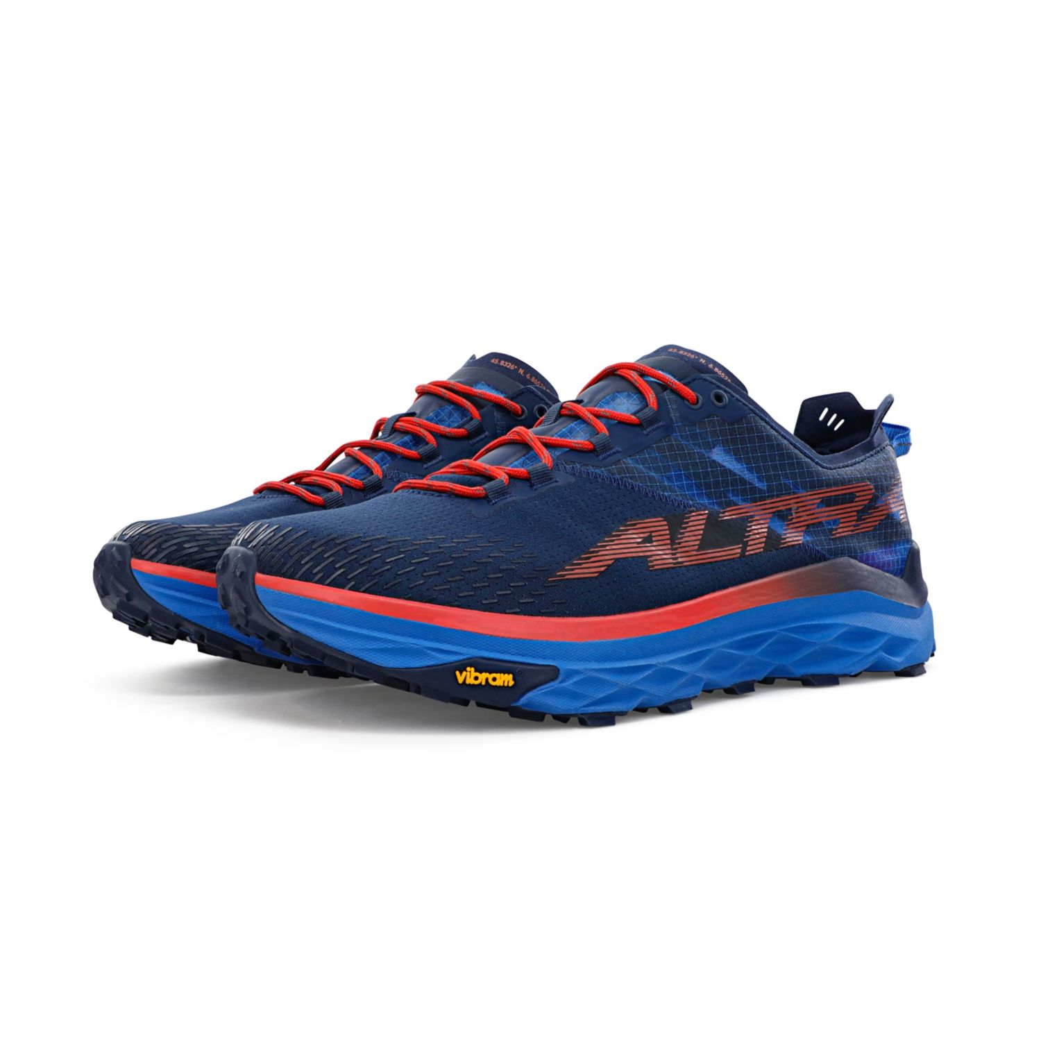 Zapatillas De Trail Running Altra Mont Blanc Hombre Azules Rojas | Argentina-10596239