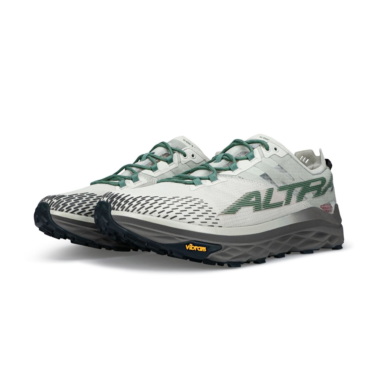 Zapatillas De Trail Running Altra Mont Blanc Hombre Gris Verde | Argentina-47985369