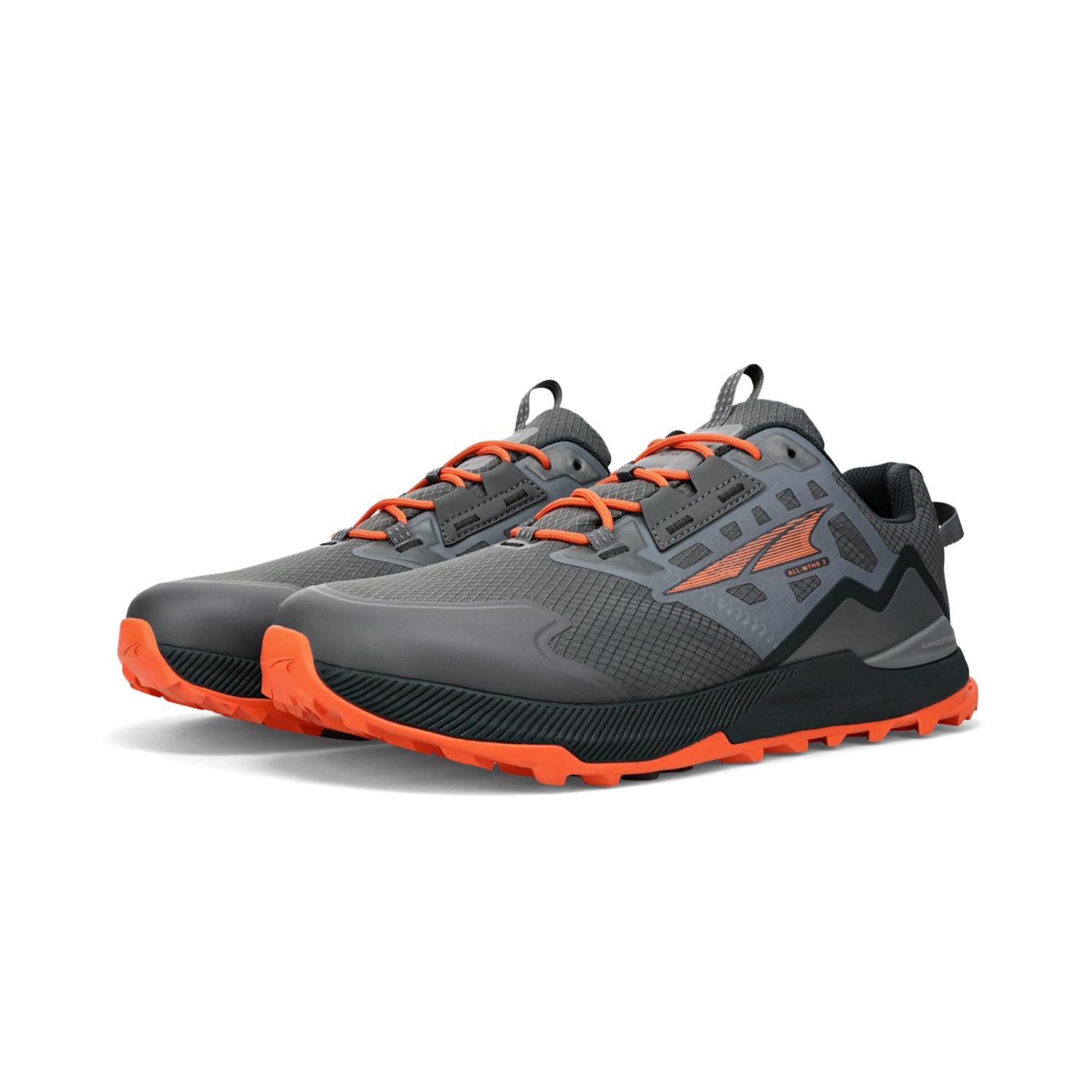 Zapatos De Senderismo Altra Lone Peak All-wthr Low 2 Hombre Gris Naranjas | Argentina-06597439